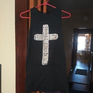 Forever 21 studded cross tank
